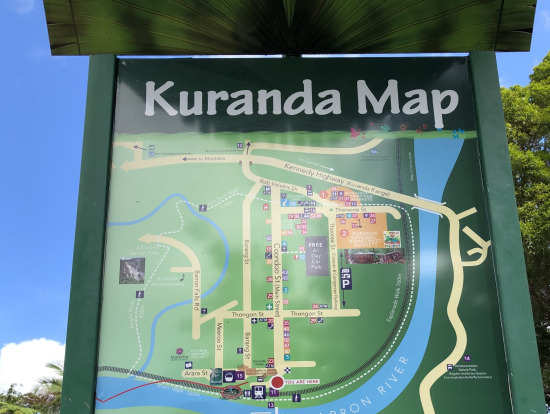 キュランダ市街地図