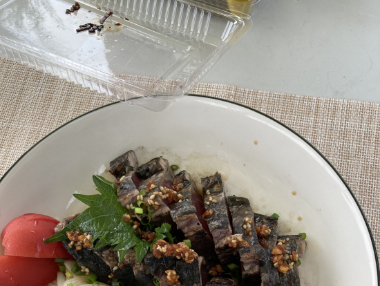 鰹のたたき、美味しかったです。