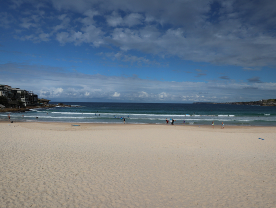 こんな良い所でサーフィン/青のボードが同じショップのレッスン