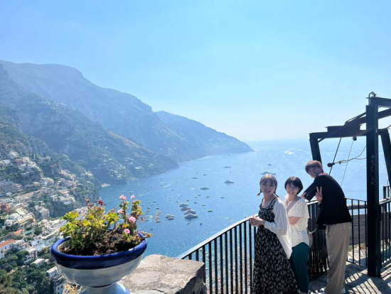 ポジターノが望める絶景