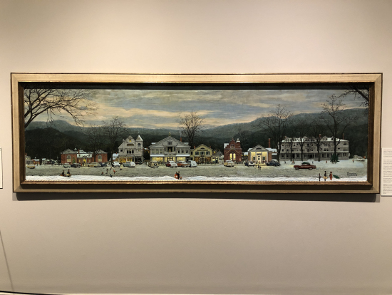 ノーマンロックウェル美術館のストックブリッジのイラスト