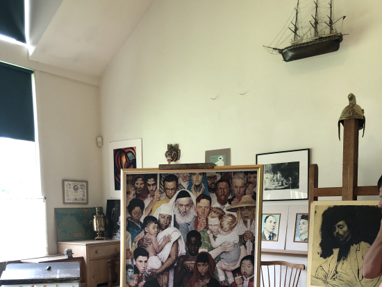 ノーマンロックウェル美術館の作業場