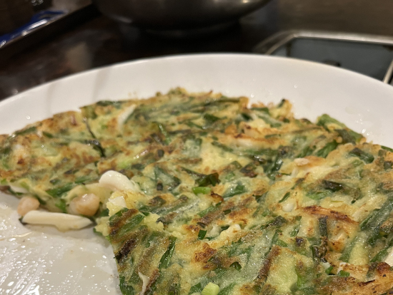 ランチの海鮮チヂミ