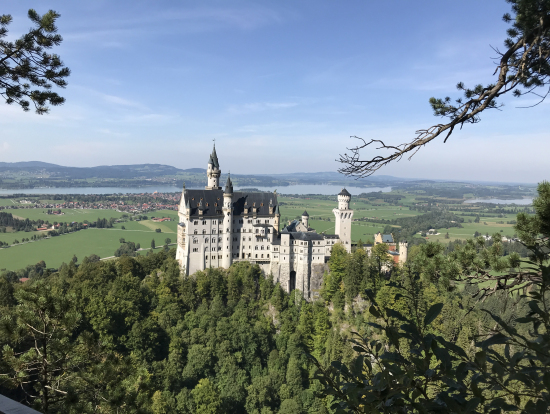 マリエン橋からさらに5分登ったスポットから撮影