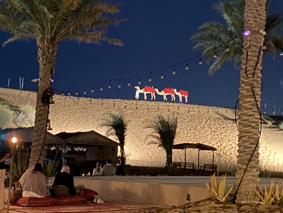 見事に作られた砂漠風景