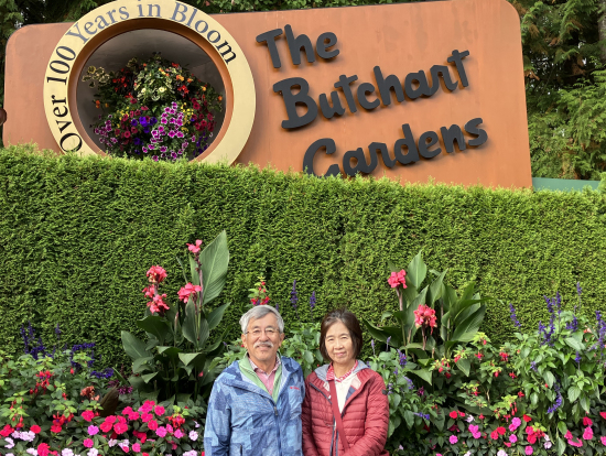 ガーデン入り口で