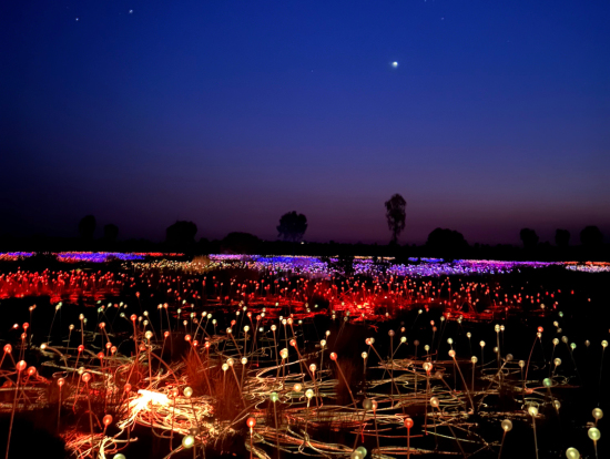 光の色が変化していきます