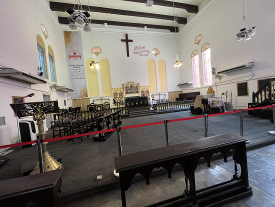 ここは、最後の晩餐が行われた場所だそうです