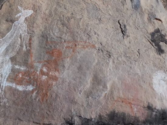 アボリジニの貴重な絵が見れます。