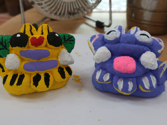 完成したシーサー