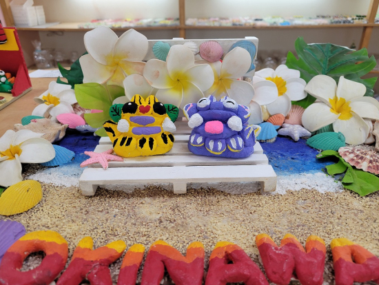 記念撮影（沖縄の浜辺）