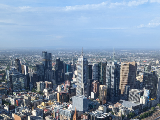 スカイデッキから見た市街