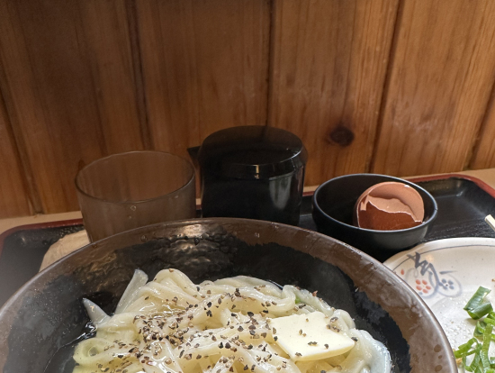 うどんバカ一代さんの釜バターうどん