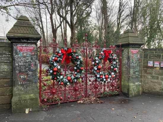 Strawberry Field クリスマスの飾りがきれいでした。