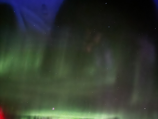 帰りの飛行機左側窓席より