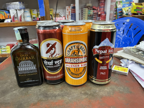 ネパールビールとウイスキー色々
