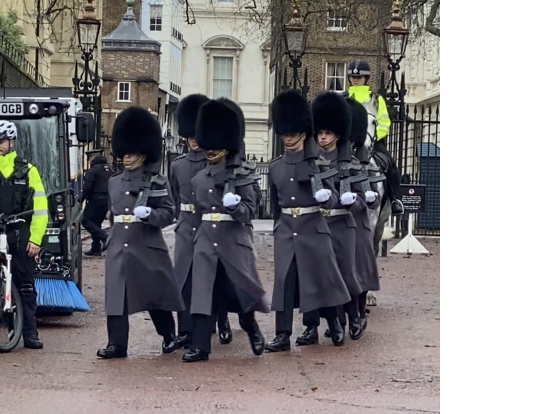 衛兵行進を目の前で!