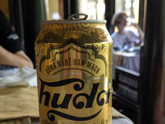 フエの地ビール 薄味