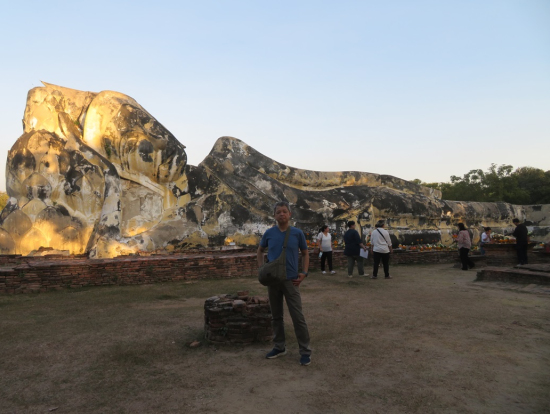 アユタヤ遺跡にて