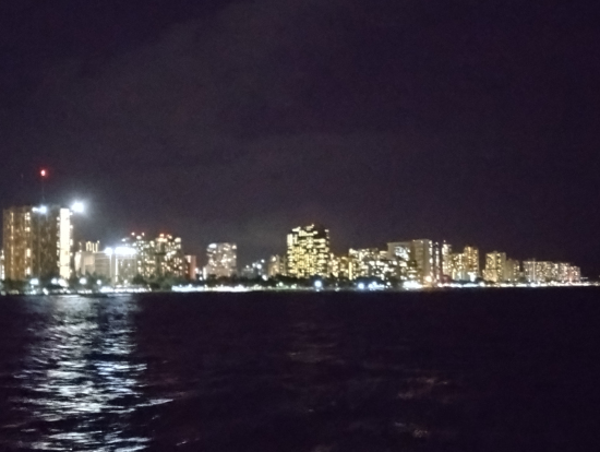 ワイキキの夜景