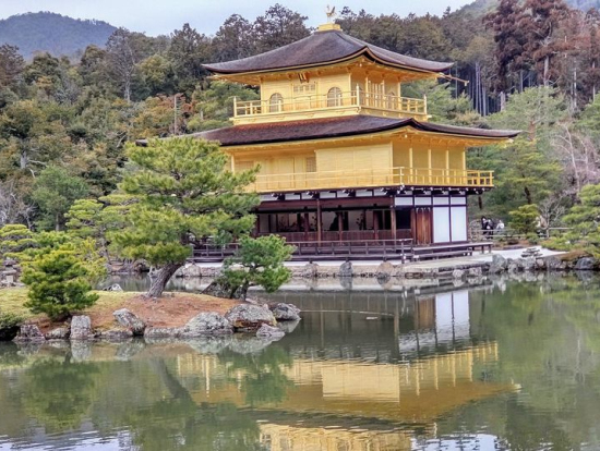 金閣寺。記憶してたより大きかった