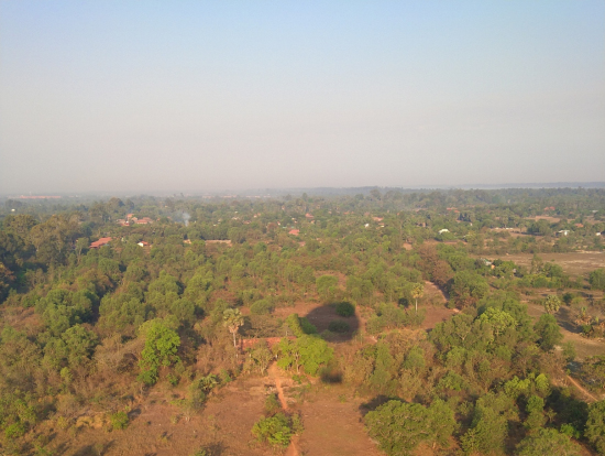 アンコールワットが入っていなくても、木々の上からの光景は素敵
