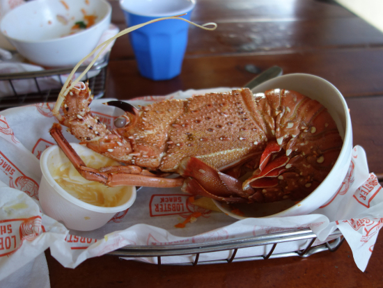 ロブスターの味は絶品