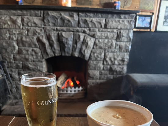 冷えた身体に熱々のシーフードチャウダー