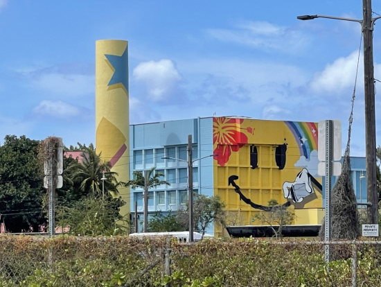 マーケットの遠くからちょこっと見えます