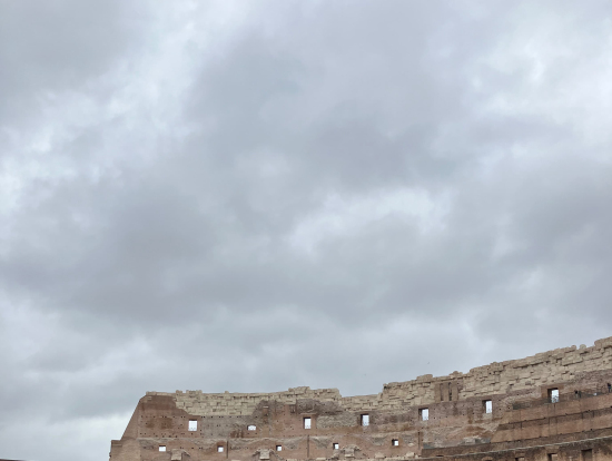 曇天のコロッセオも味があってよかったです