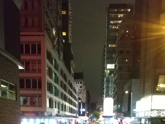 オープントップバスからの景色