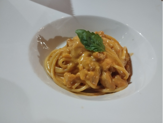 絶品のウニのパスタ