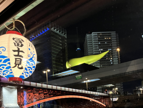 屋形船からの夜景