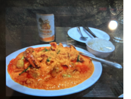 ソンブーン 蟹カレー シンハービールと共に。