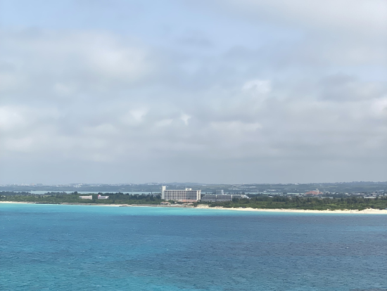 竜宮城展望台から撮影した宮古島東急ホテル