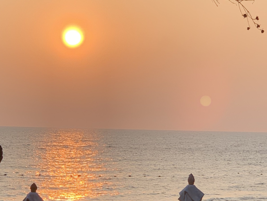 綺麗な夕日