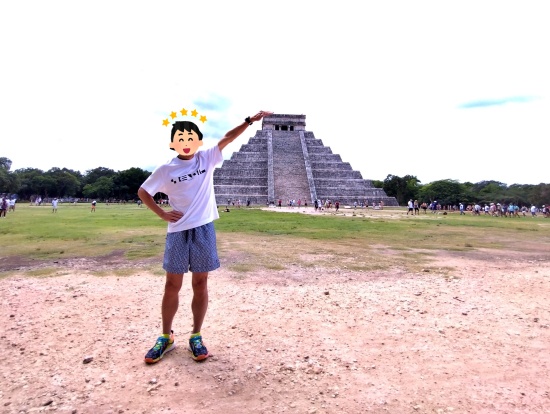 混雑を避け、観光も写真撮影もスムーズに、記念の1枚です。