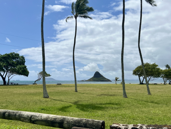 車窓よりチャイナマンズハット。