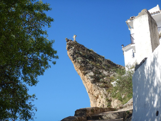 丘の上の教会に行く途中で見つけた。