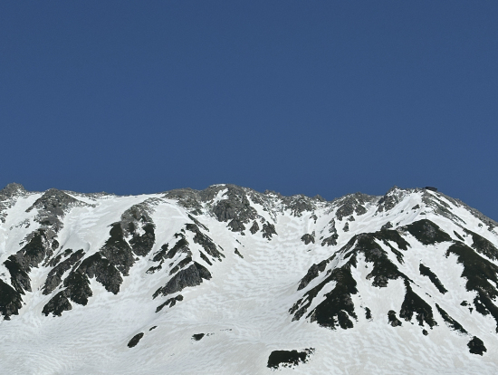 立山連峰がくっきり