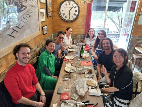 ステファンさんは写真を取られてて写ってませんが。