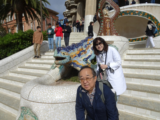 家守(ヤモリ)と一緒に一枚。