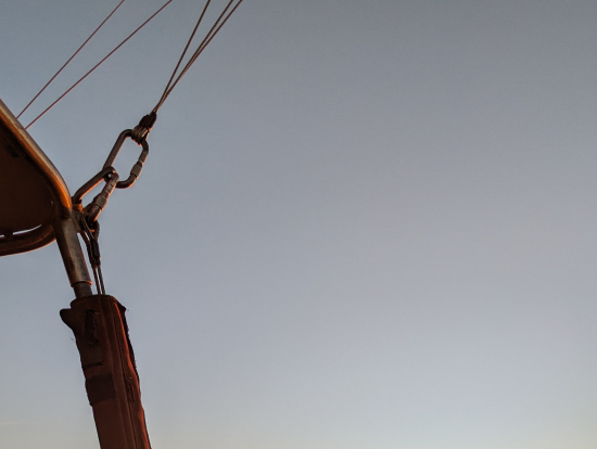 日の出は感動的。