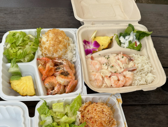 ガーリックシュリンプ(オイル/クリーム)お昼ご飯