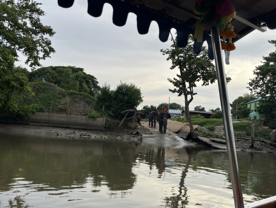 象が水辺に向かうところ