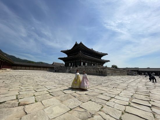 三女と2人旅のチマチョゴリ^ ^