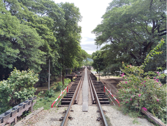 有名な橋(対岸から)