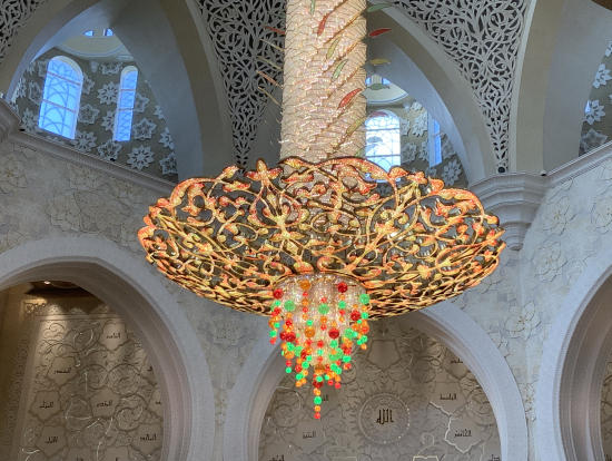 シェイク・ザイード・グランド・モスクの内部