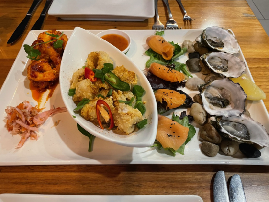 グルメシーフードの盛り合わせ