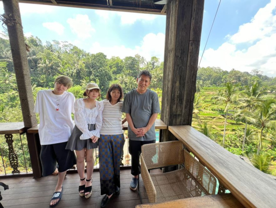 ライステラスを望むレストランでランチ